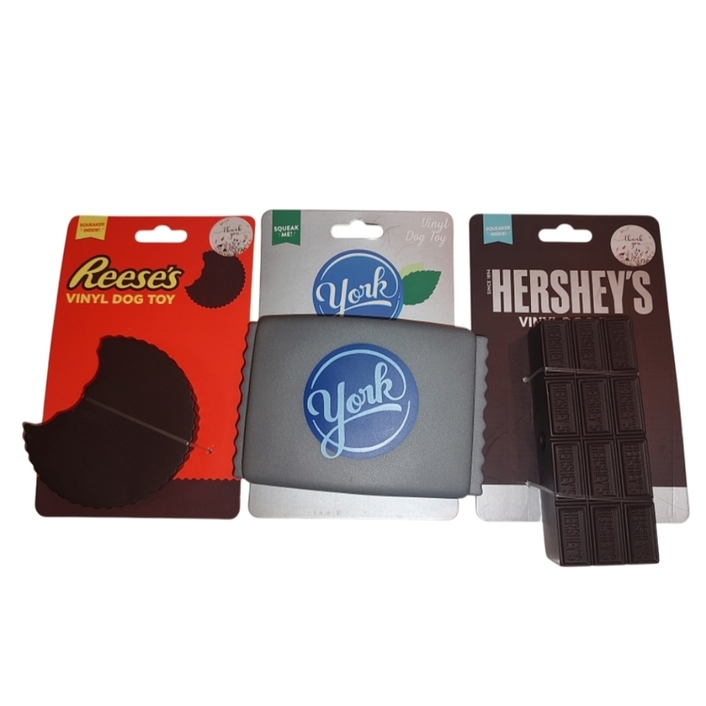 Hershey's Set of Squeaky Dog Toys